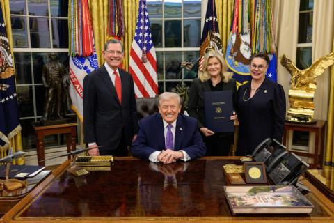 WY Delegation with President Trump